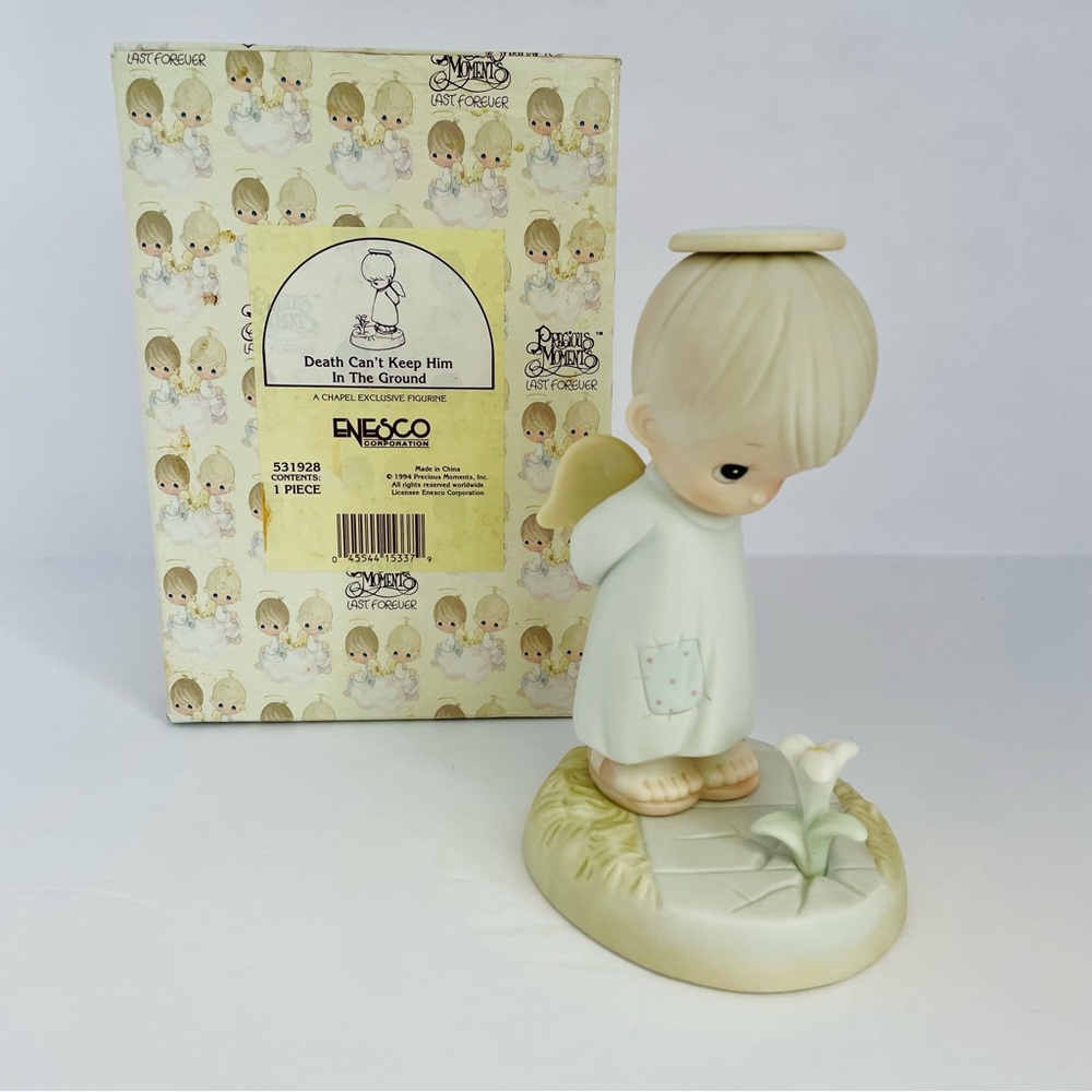 Precious Moments Figurine 
Death Can't Keep Him In The Ground